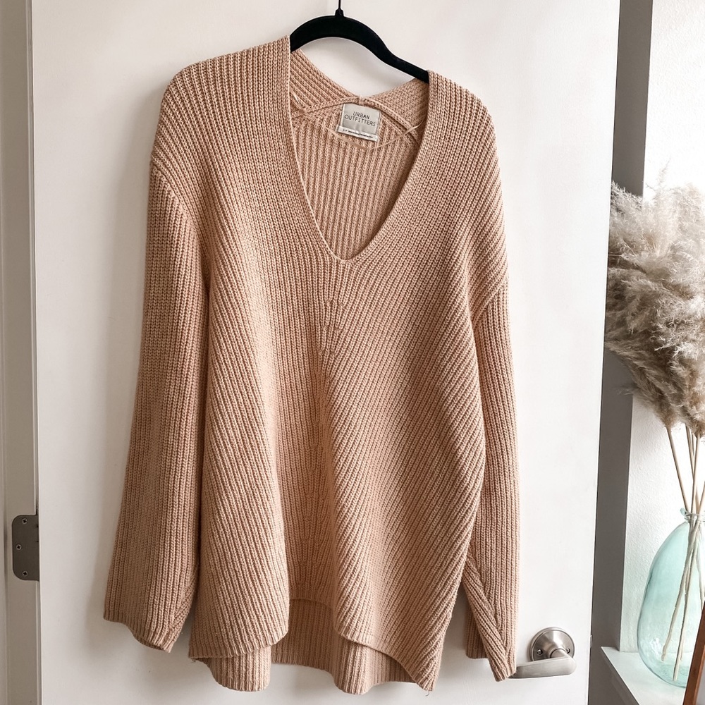 Urban Outfitters Oversized Tan Sweater